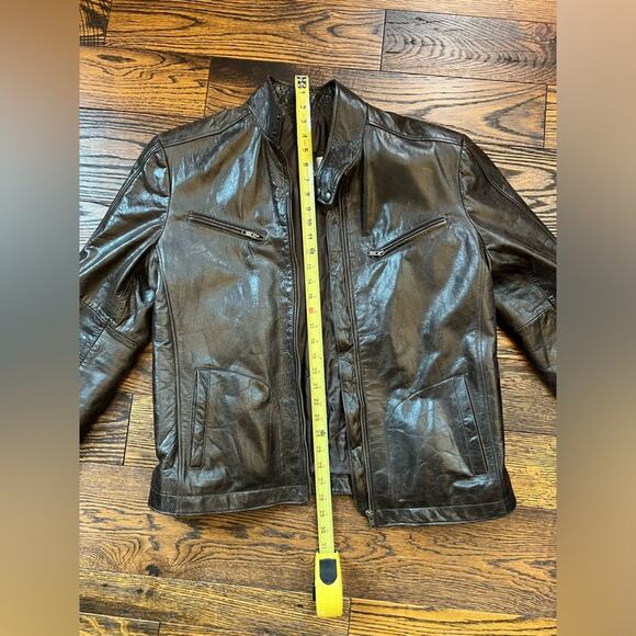 Leather Vintage Custom Jacket Paris Designer - Picture 8 of 11